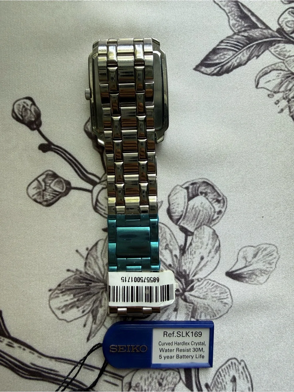 NWT Vintage 2001 Seiko Tank V739 Unisex Quartz Watch